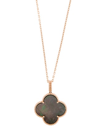 Van Cleef & Arpels Mother of Pearl Magic Alhambra Long Necklace, 1 Motif