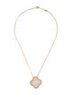 Van Cleef & Arpels Mother of Pearl Magic Alhambra Pendant Necklace