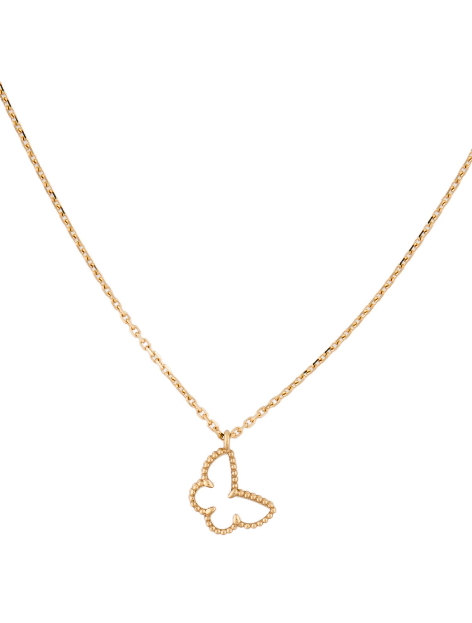 Van Cleef & Arpels Mother Of Pearl Sweet Butterflies Pendant Necklace