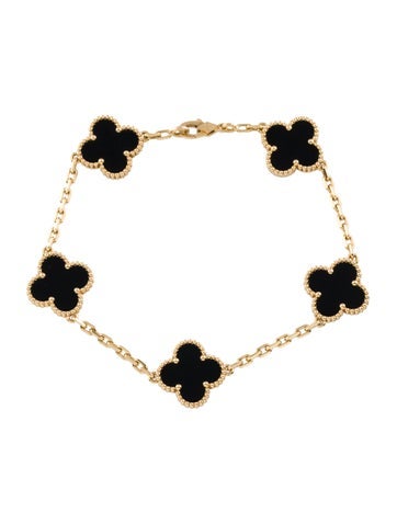 Van Cleef & Arpels Station Vintage Alhambra Bracelet, 5 Motifs