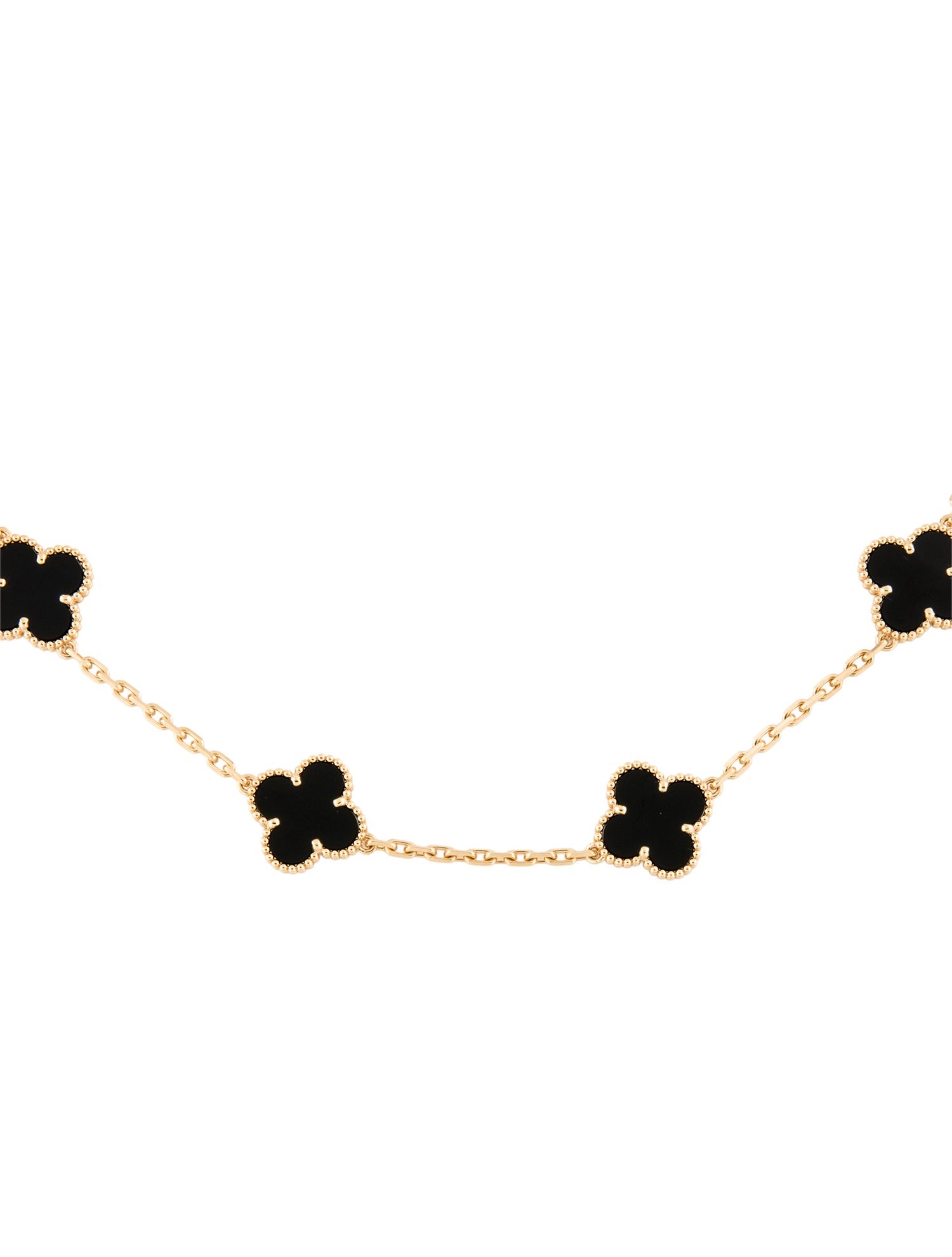 Van Cleef & Arpels Vintage Alhambra Necklace, 10 Motifs