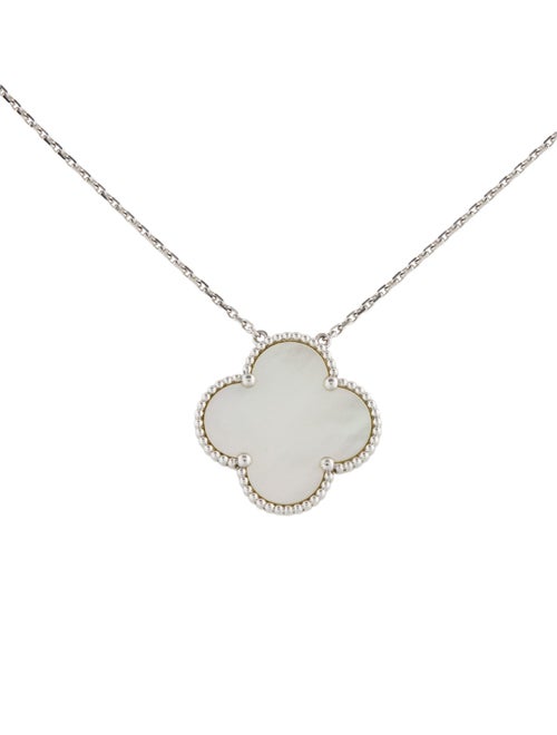 Van Cleef & Arpels Mother Of Pearl Magic Alhambra Pendant Necklace