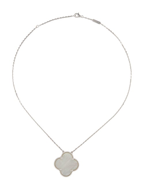 Van Cleef & Arpels Mother Of Pearl Magic Alhambra Pendant Necklace