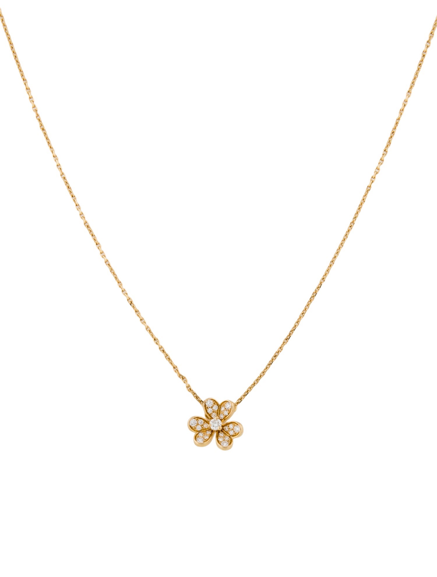 Van Cleef & Arpels Frivole Pendant Necklace, Mini Model