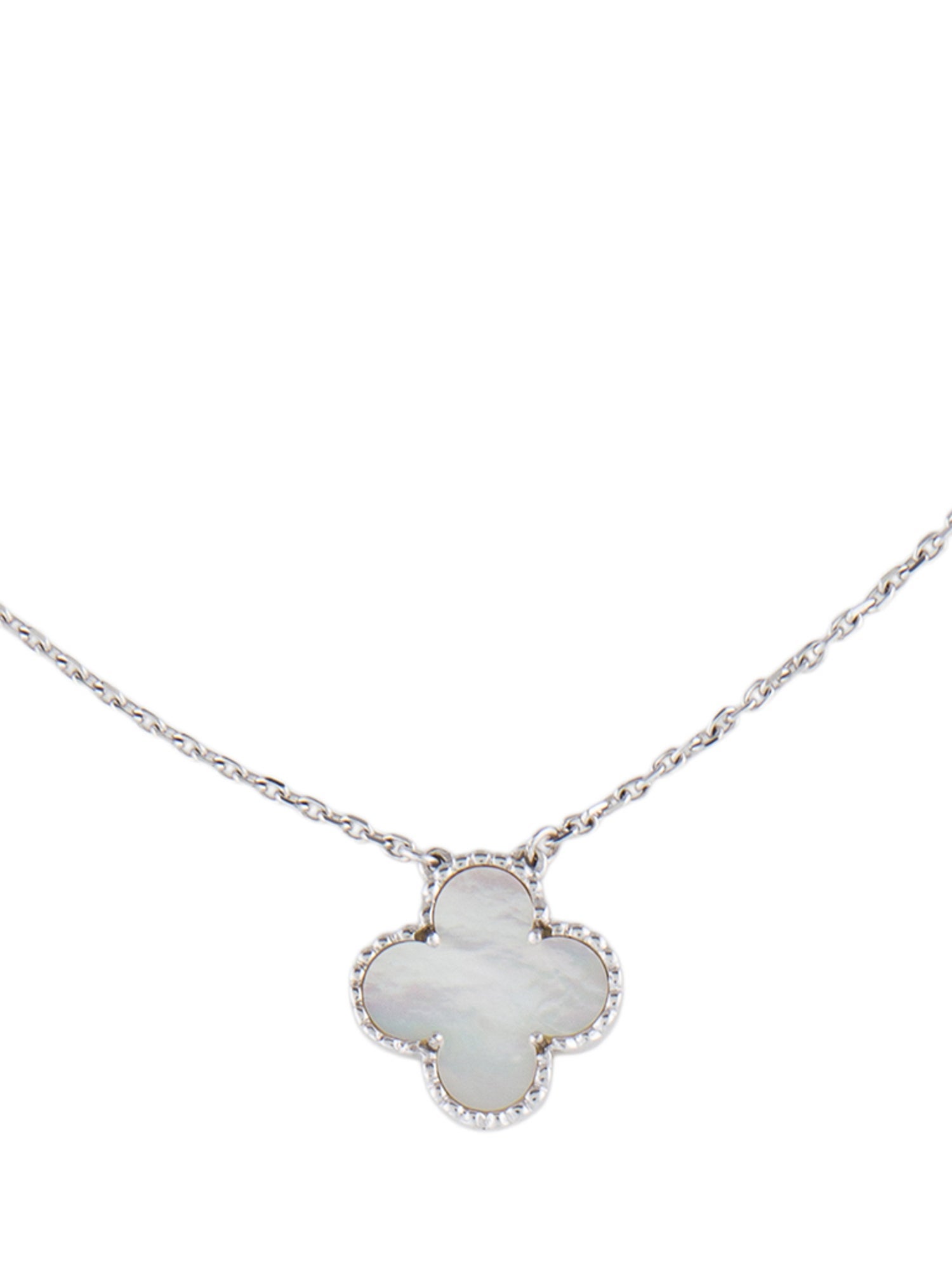 Van Cleef & Arpels Mother Of Pearl Vintage Alhambra Pendant