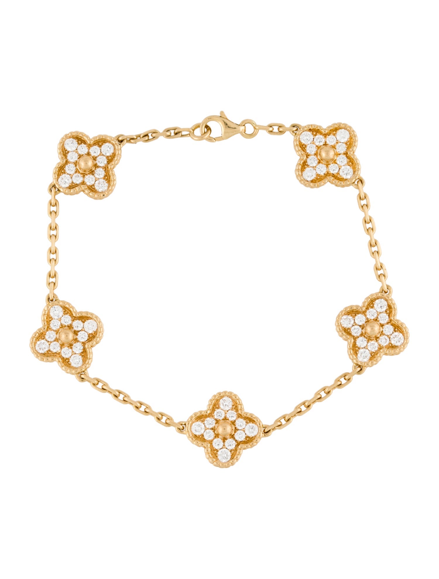 Van Cleef & Arpels Vintage Alhambra 5 Motif Bracelet