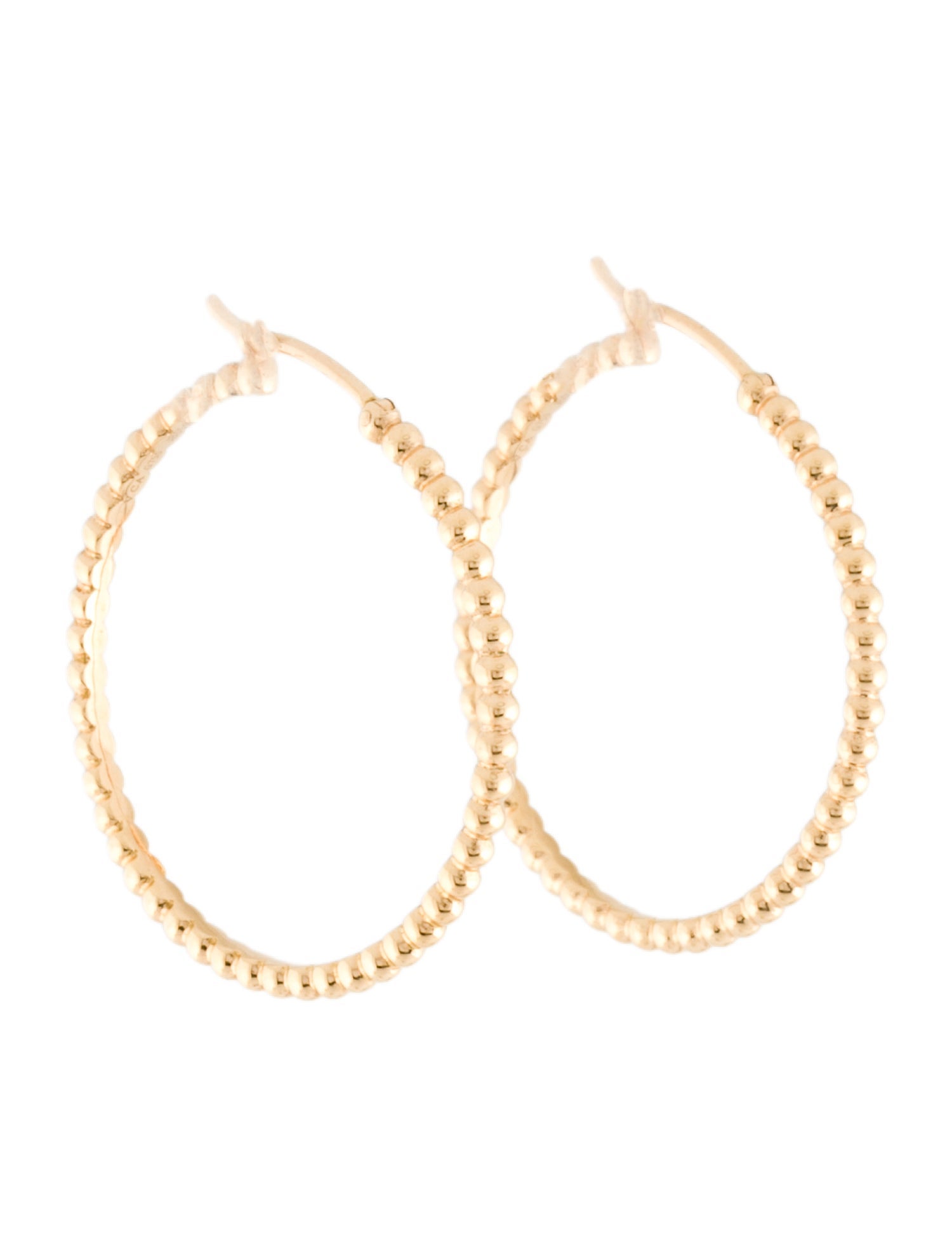 Van Cleef & Arpels Perlée Pearls of Gold Hoop Earrings, Small Model