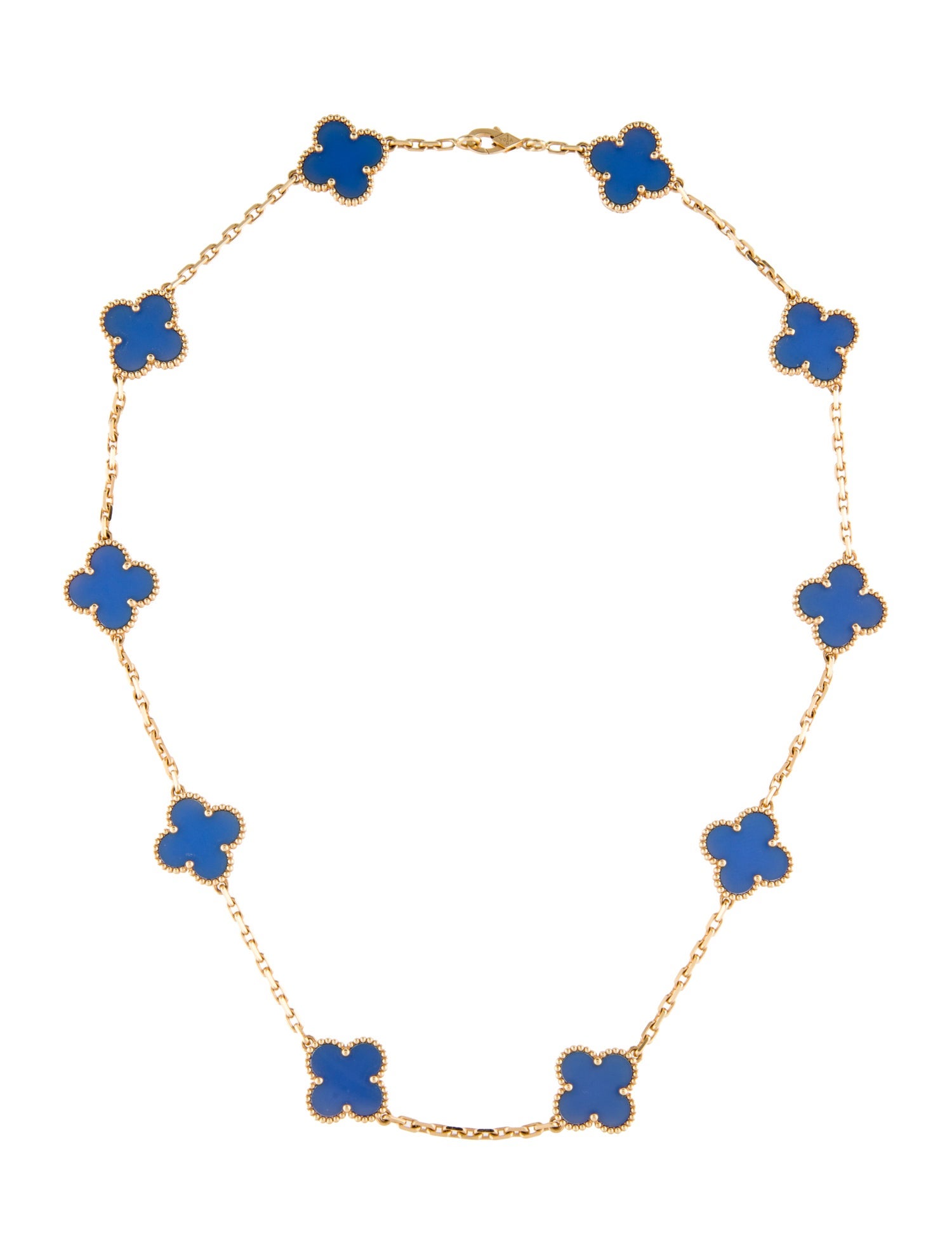 Van Cleef & Arpels Vintage Alhambra Necklace, 10 Motifs