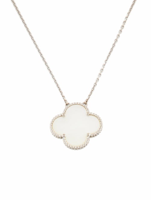 Van Cleef & Arpels Mother of Pearl Magic Alhambra Pendant Necklace