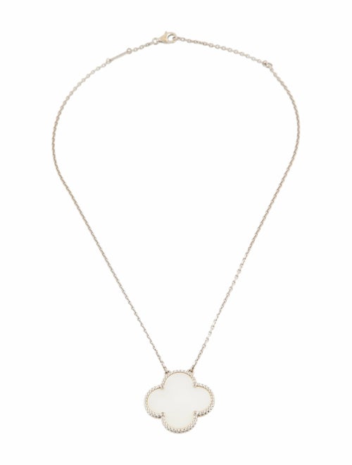 Van Cleef & Arpels Mother of Pearl Magic Alhambra Pendant Necklace