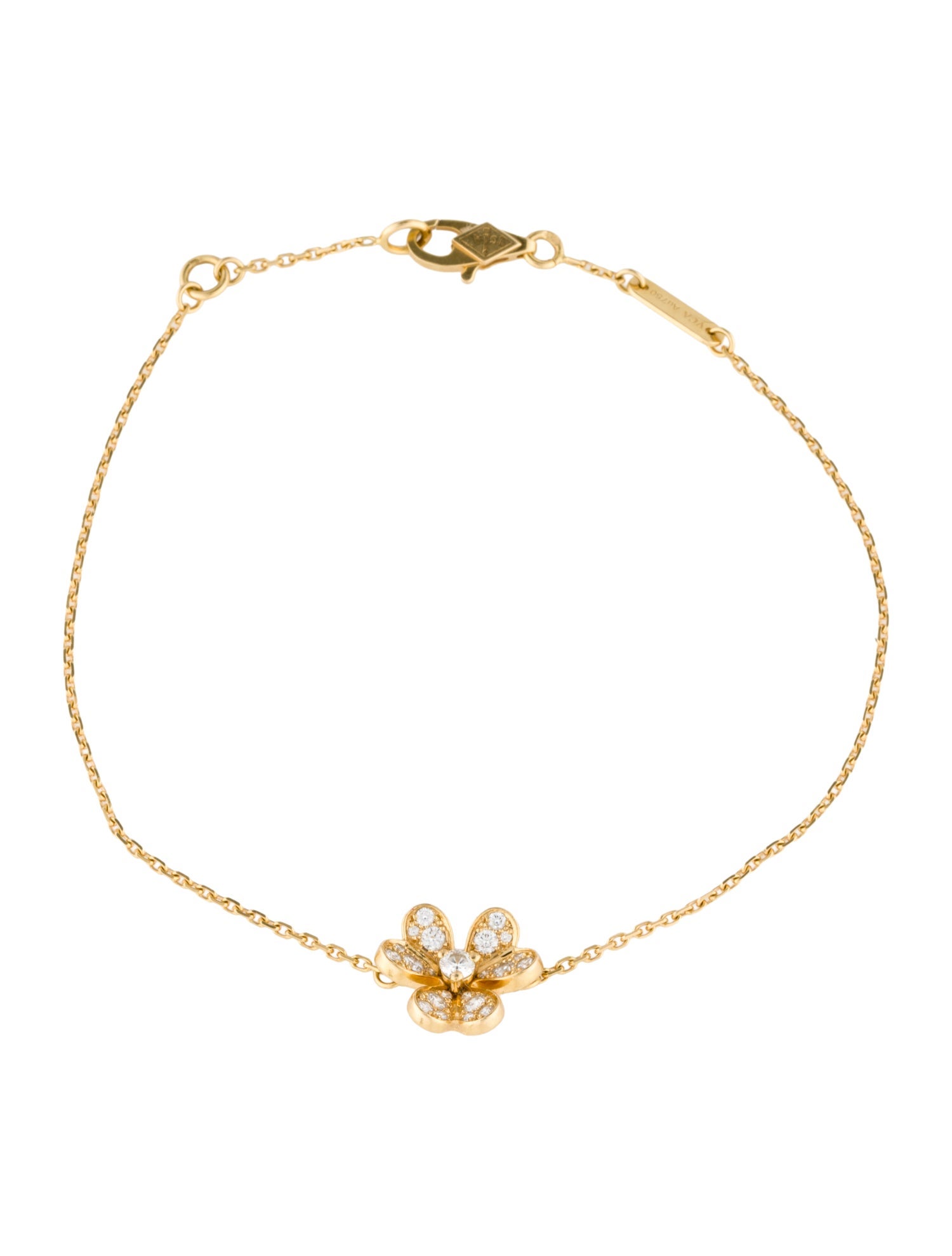 Van Cleef & Arpels Diamond Frivole Bracelet, Mini Model