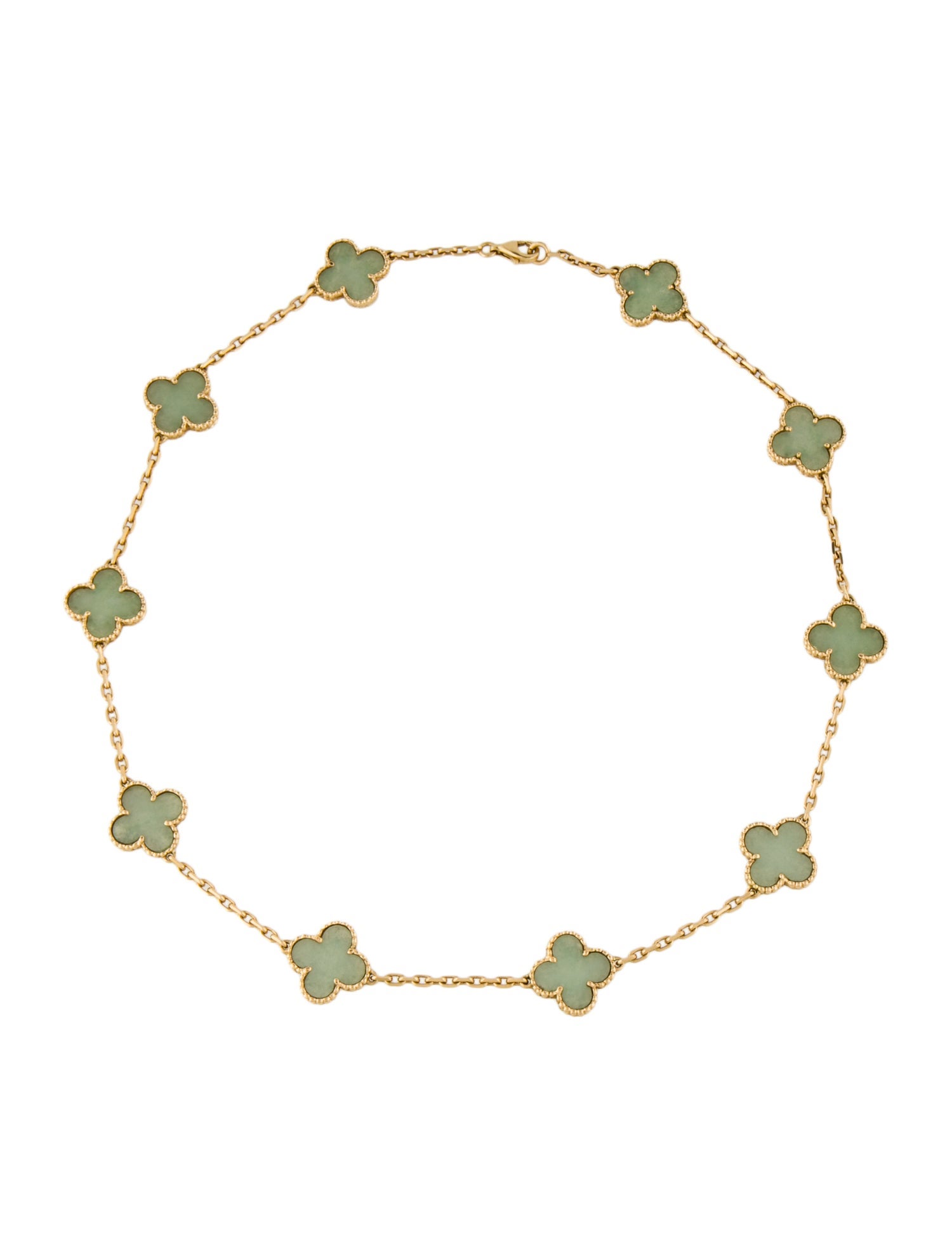 Van Cleef & Arpels Vintage Alhambra 10 Motif Necklace