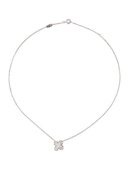 Van Cleef & Arpels Diamond Trefle Pendant Necklace