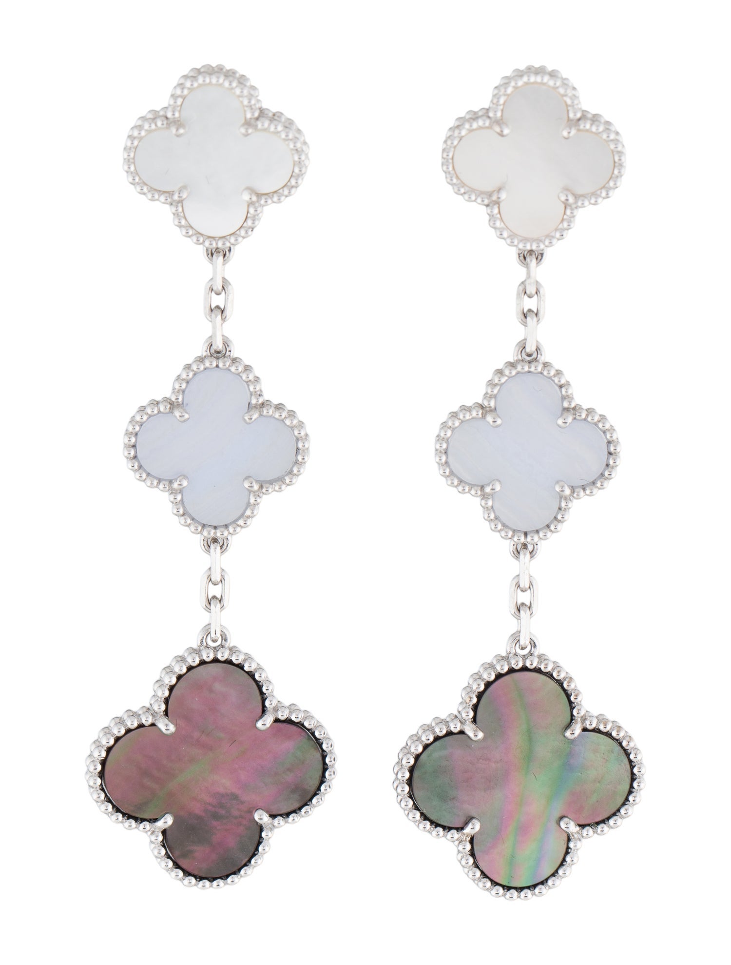Van Cleef & Arpels Magic Alhambra Earrings, 3 Motifs