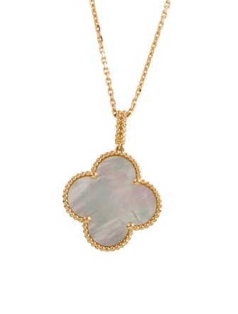 Van Cleef & Arpels Mother Of Pearl Magic Alhambra Long Necklace, 1 Motif