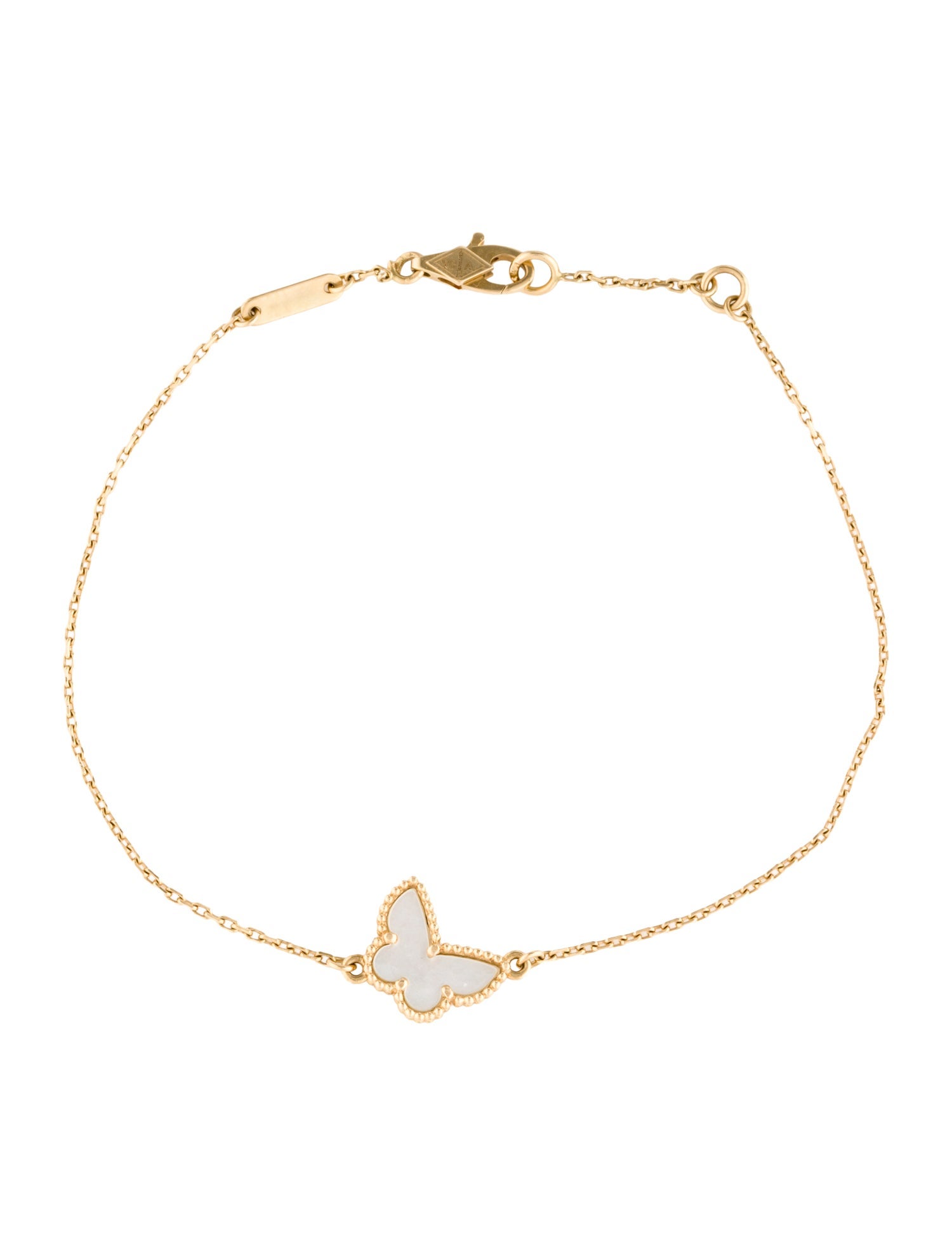 Van Cleef & Arpels Mother of Pearl Sweet Butterflies Bracelet