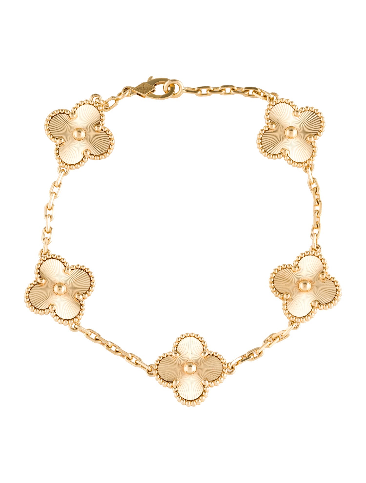 Van Cleef & Arpels Vintage Alhambra Bracelet, 5 Motifs