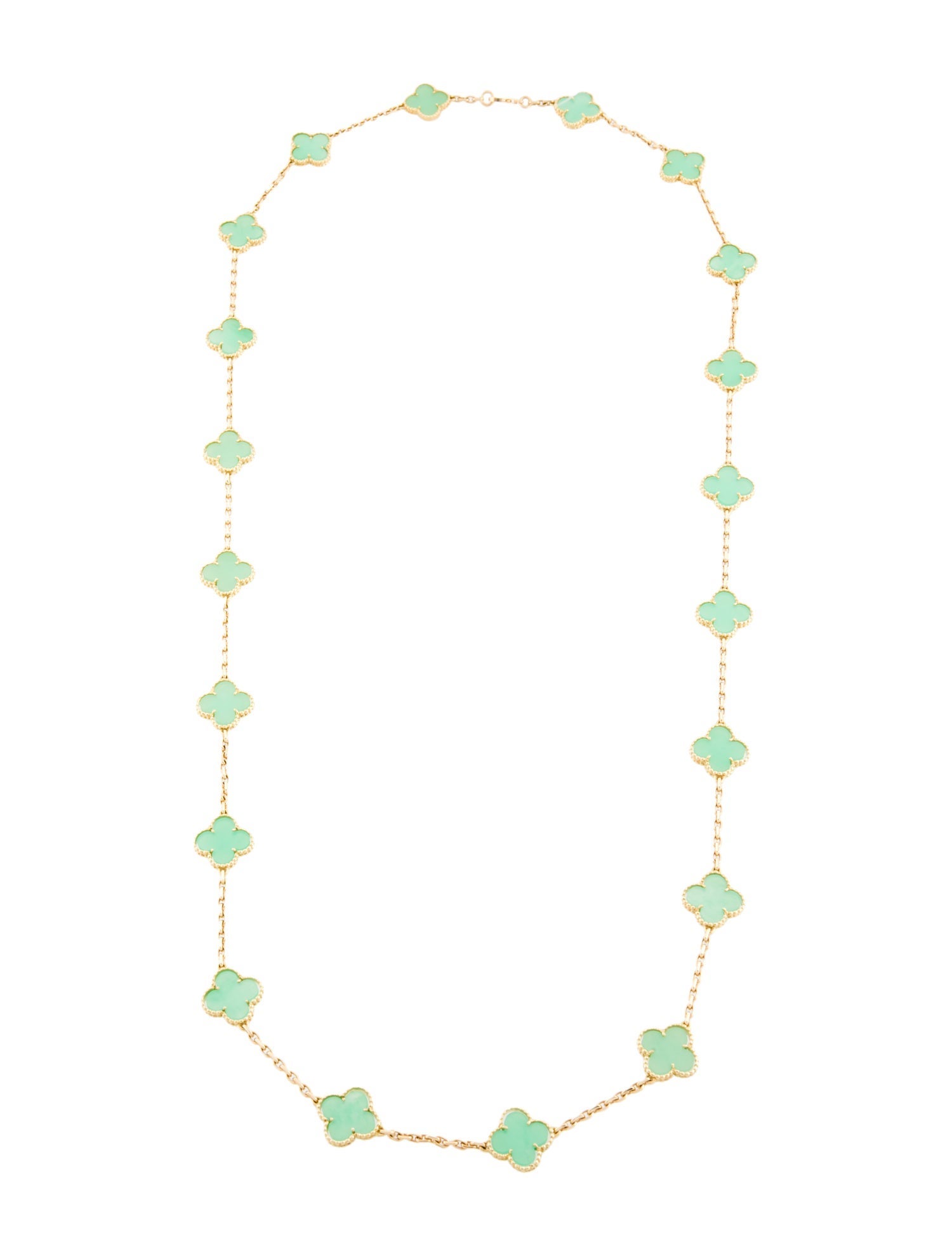 Van Cleef & Arpels Vintage Alhambra 20 Motif Necklace