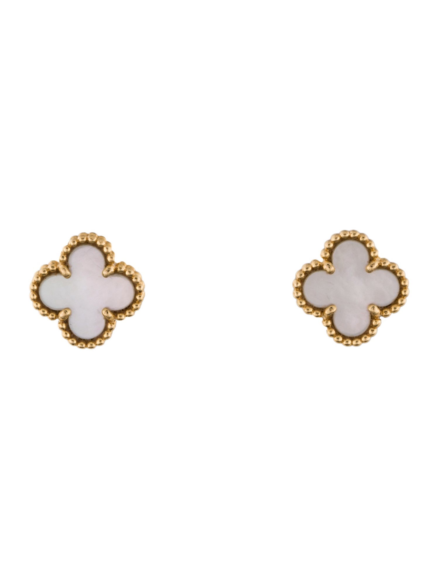 Van Cleef & Arpels Mother of Pearl Sweet Alhambra Studs