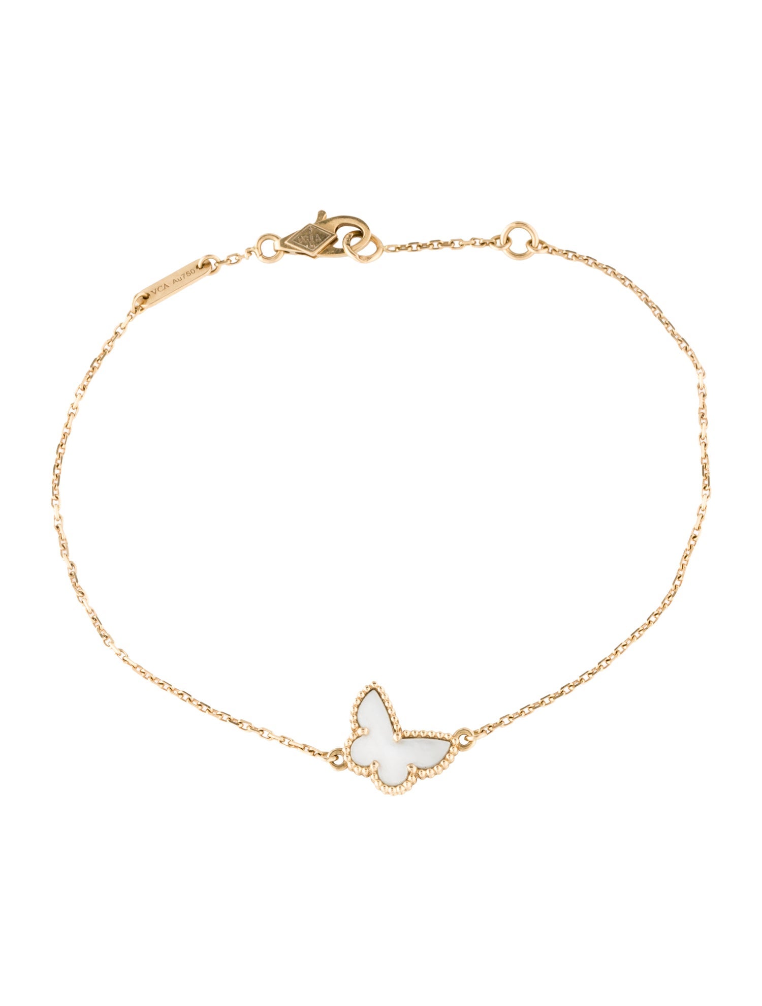 Van Cleef & Arpels Mother of Pearl Sweet Butterflies Bracelet