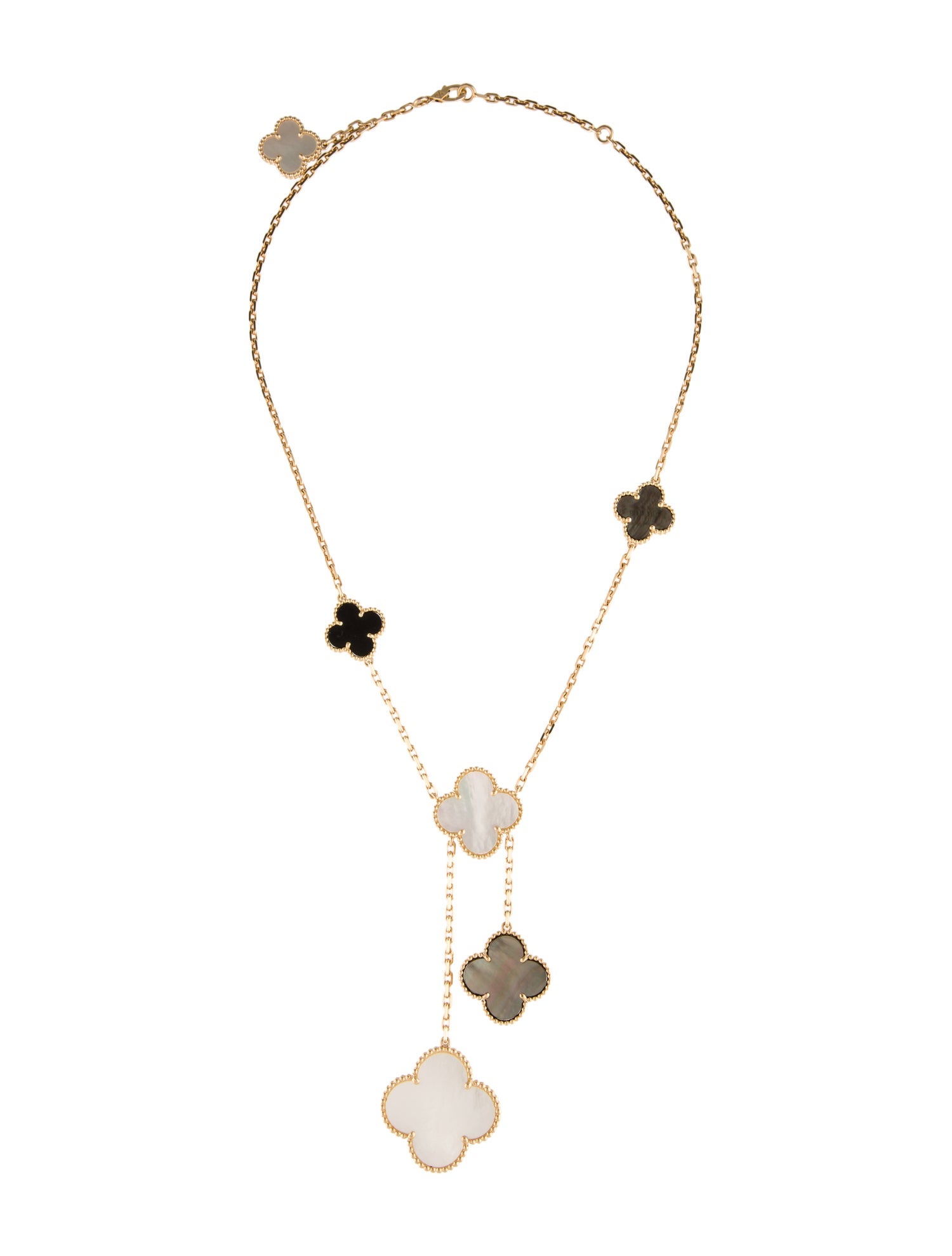 Van Cleef & Arpels Mother of Pearl 6 Motifs Magic Alhambra Necklace