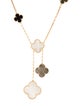Van Cleef & Arpels Mother of Pearl 6 Motifs Magic Alhambra Necklace