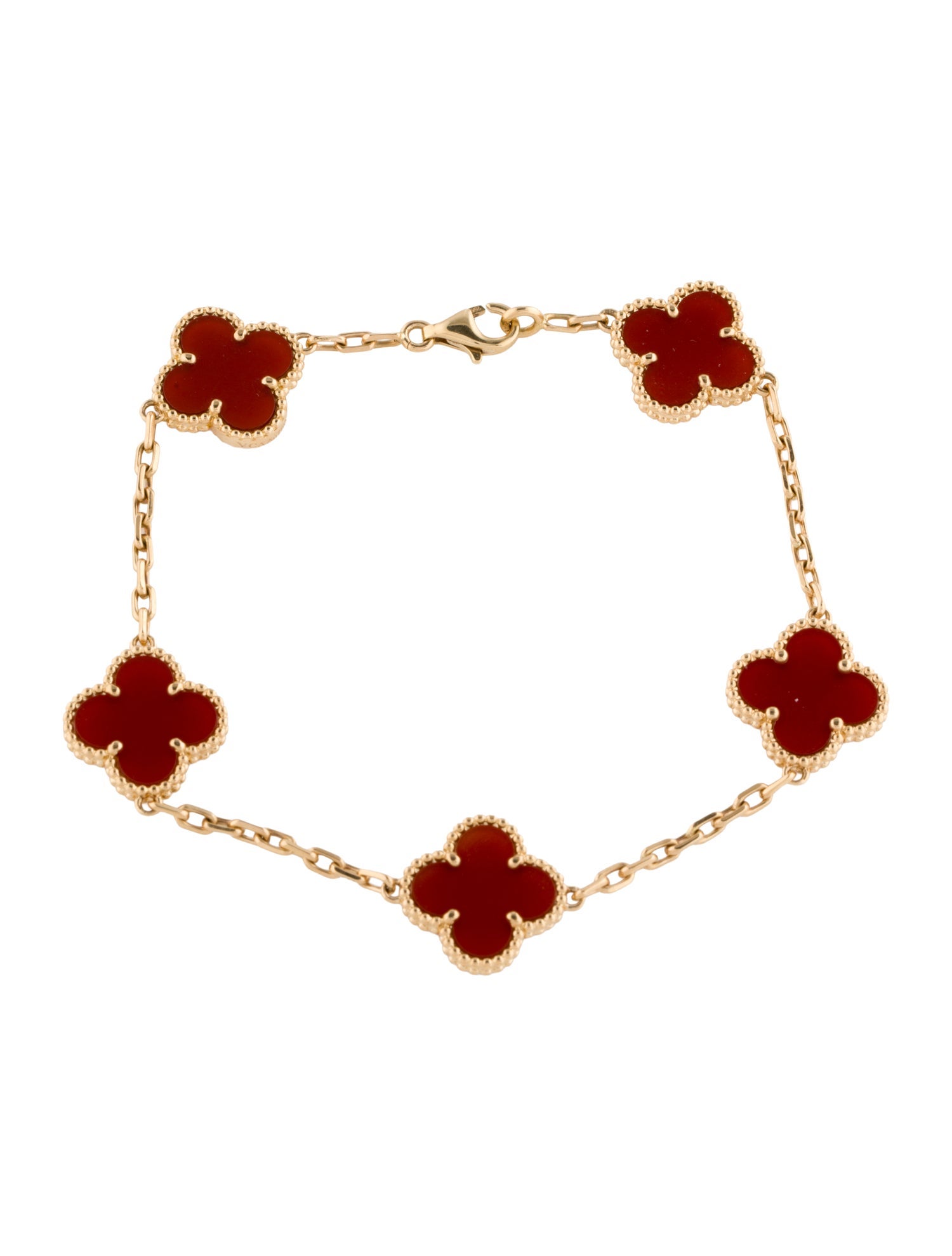 Van Cleef & Arpels Vintage Alhambra Bracelet, 5 Motif