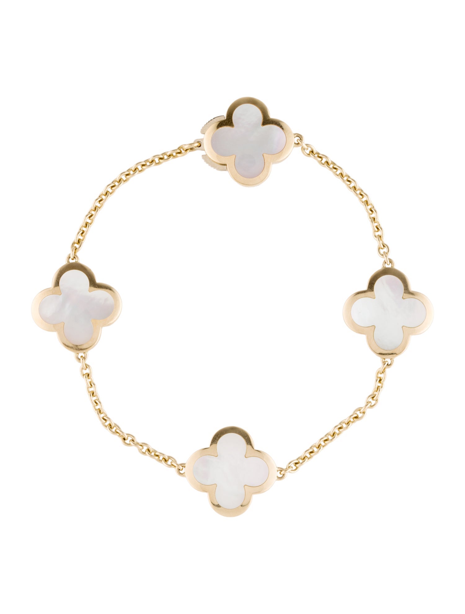 Van Cleef & Arpels Pure Alhambra Bracelet, 4 Motifs