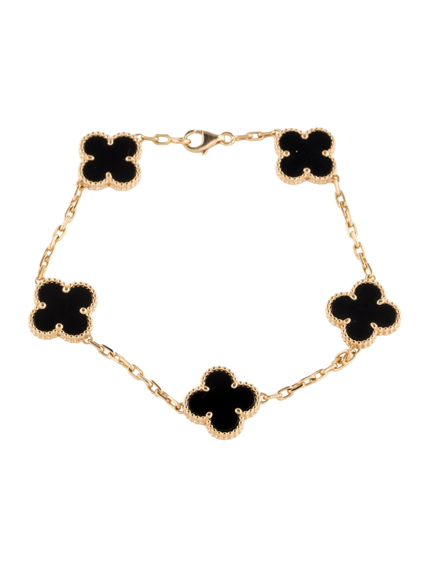 Van Cleef & Arpels Vintage Alhambra Bracelet, 5 Motif