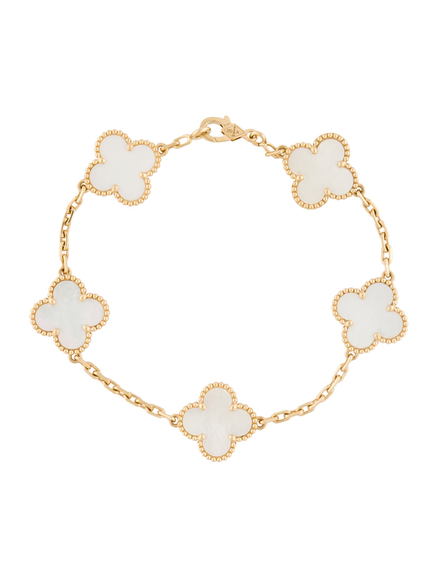 Van Cleef & Arpels Mother of Pearl Vintage Alhambra Bracelet