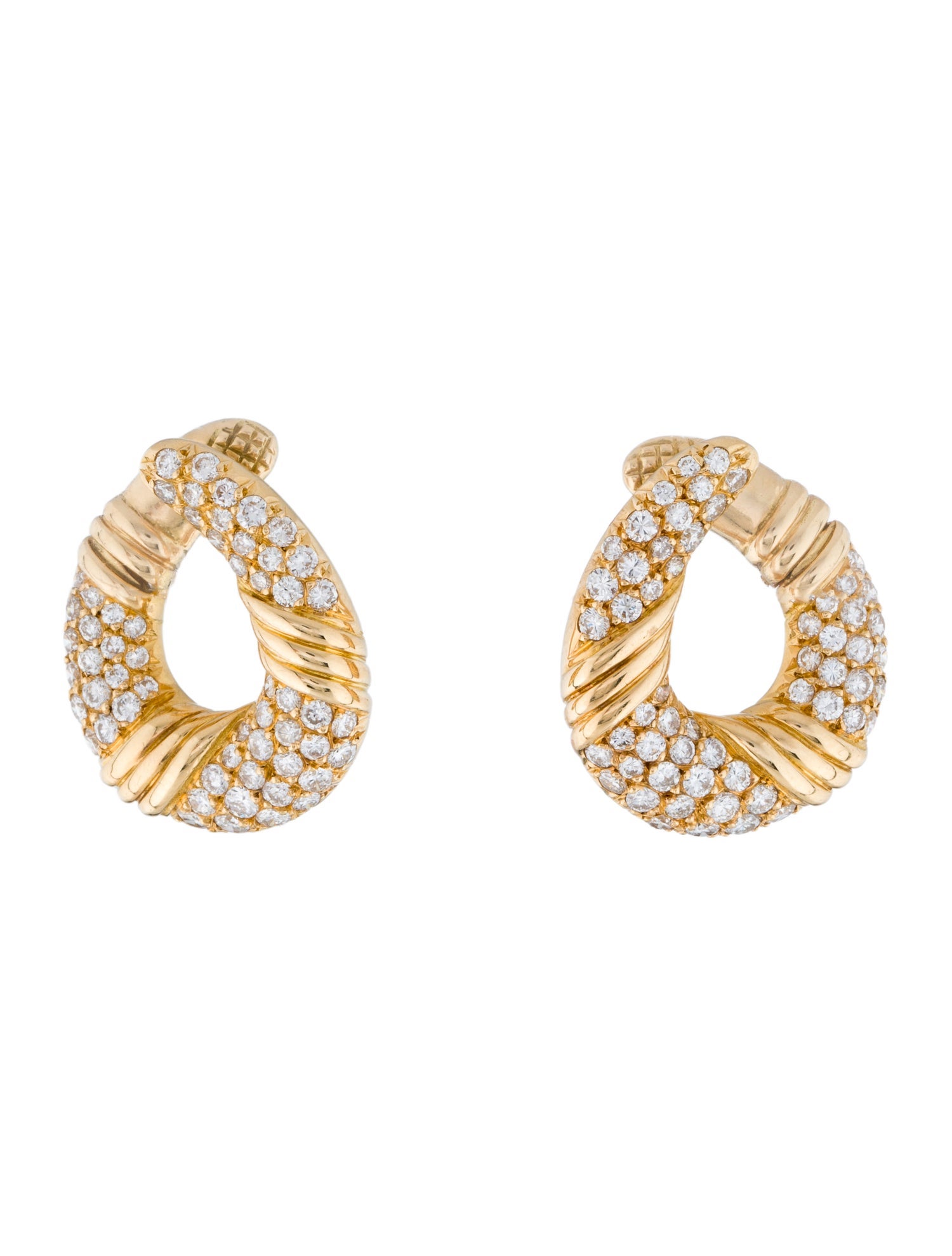 Van Cleef & Arpels Vintage 18K Diamond Clip-On Earrings