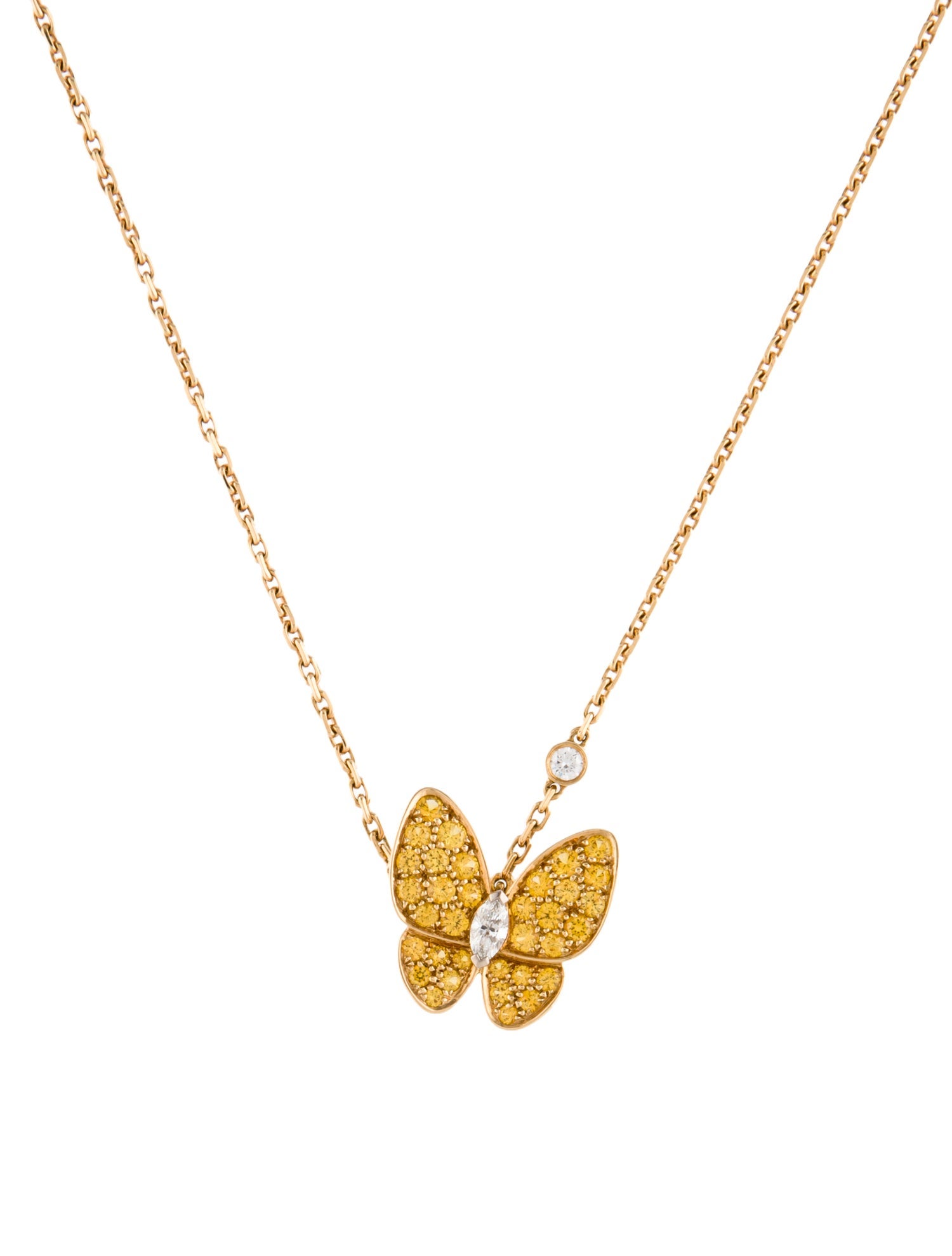 Van Cleef & Arpels Two Butterflies Pendant Necklace