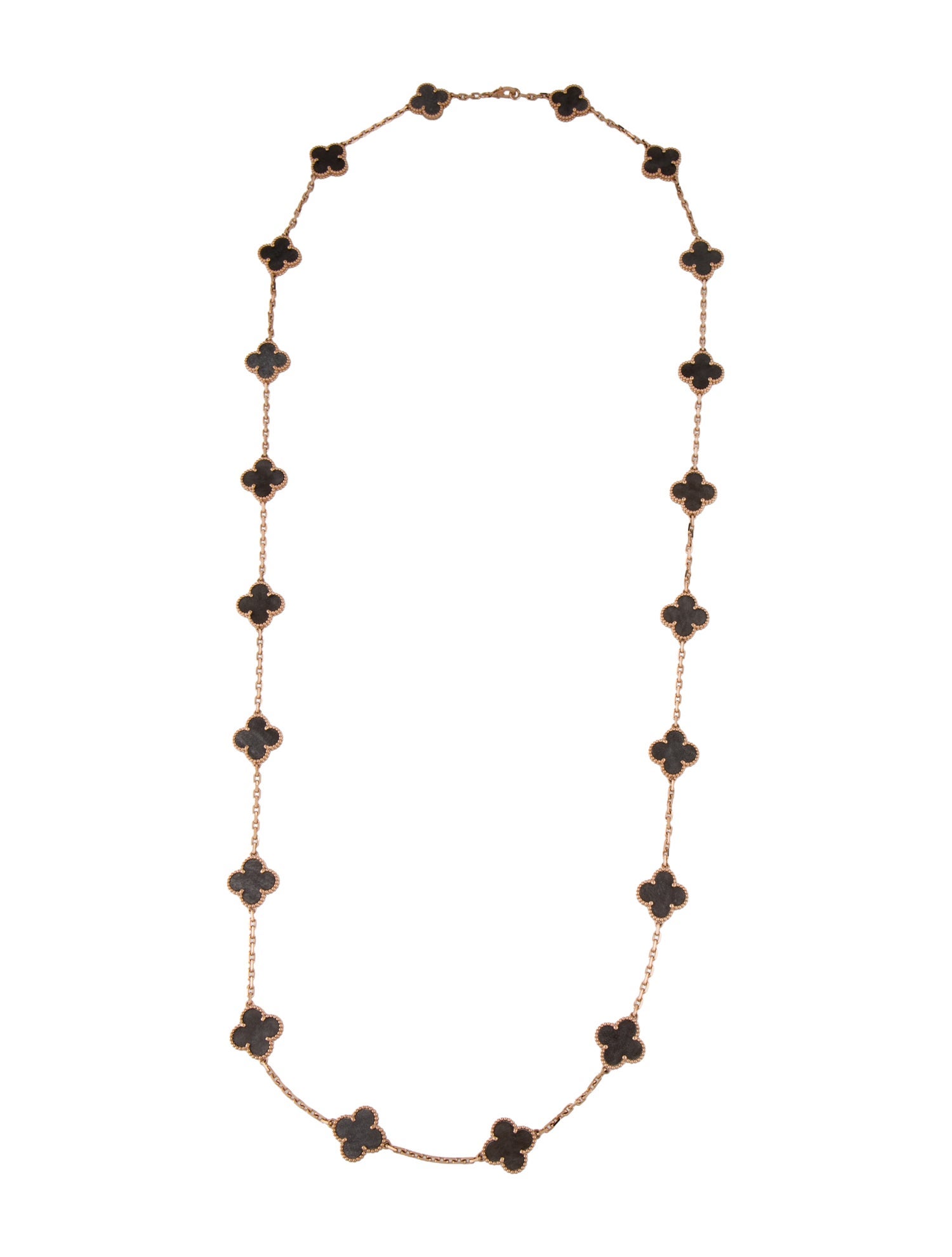 Van Cleef & Arpels 2023 Limited Edition Vintage Alhambra Long Necklace, 20 Motifs