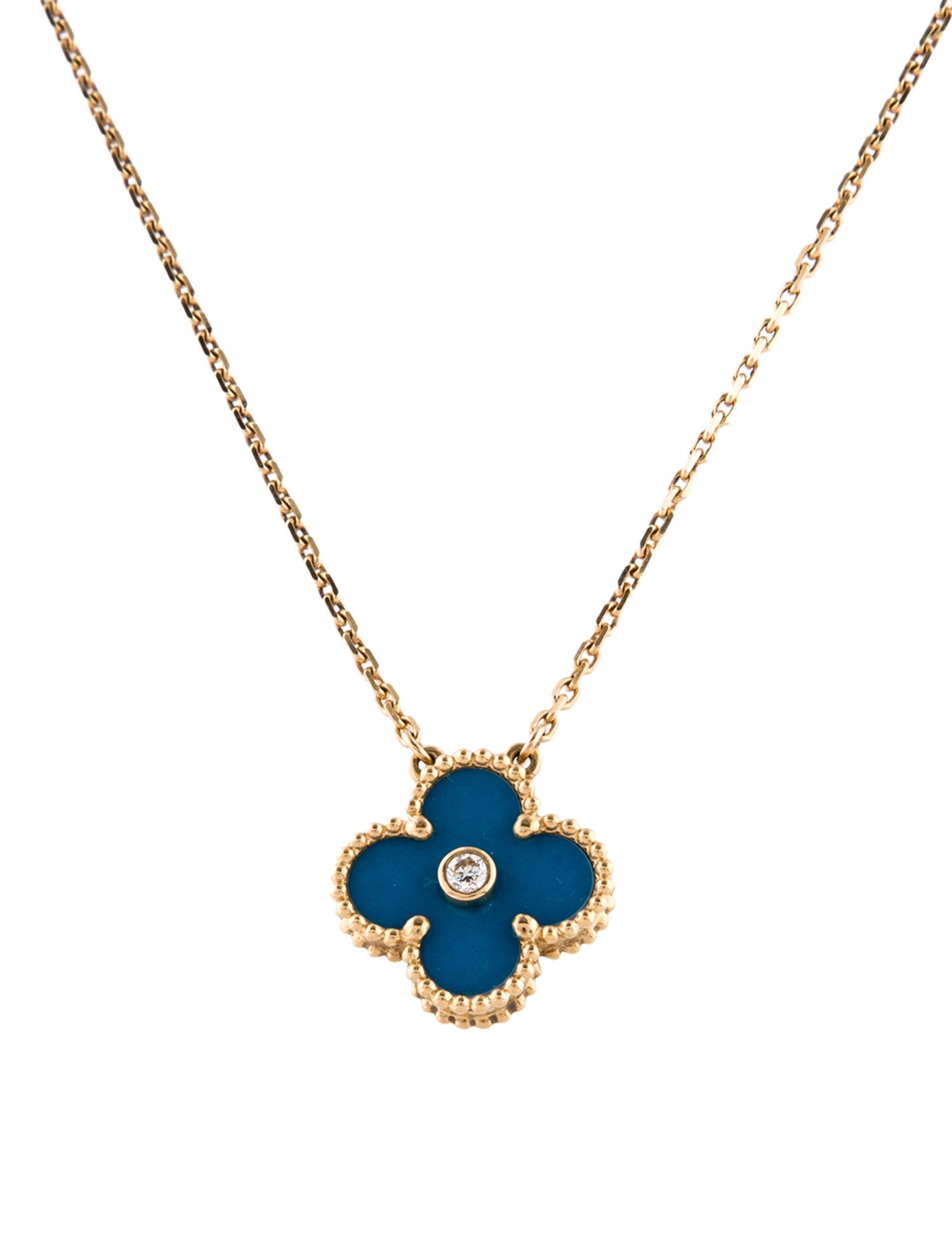 Van Cleef & Arpels Limited Edition 2019 Holiday Vintage Alhambra Pendant Necklace