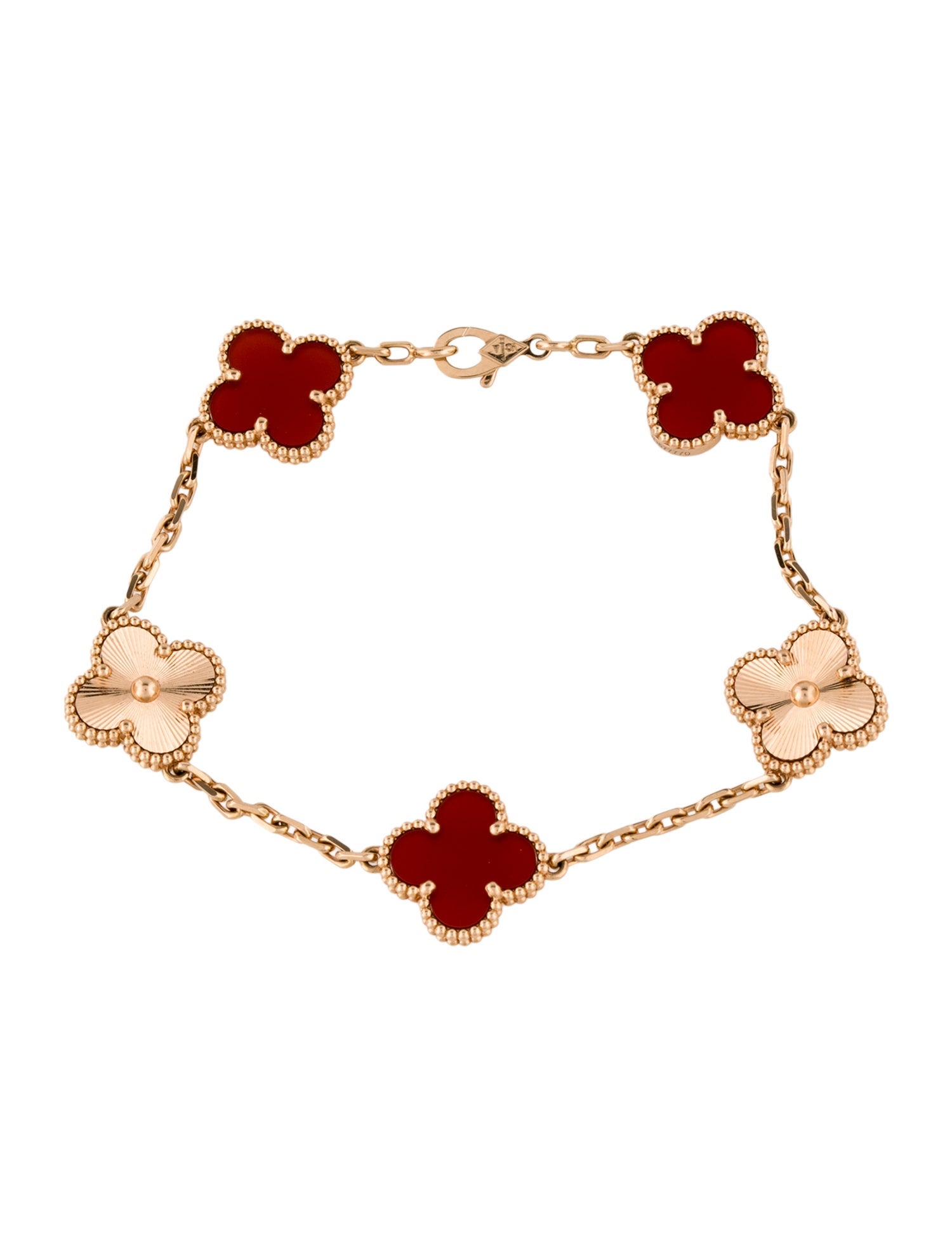 Van Cleef & Arpels Vintage Alhambra Bracelet, 5 Motifs