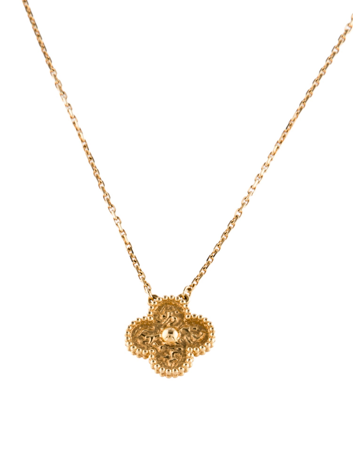 Van Cleef & Arpels Vintage Alhambra Pendant Necklace