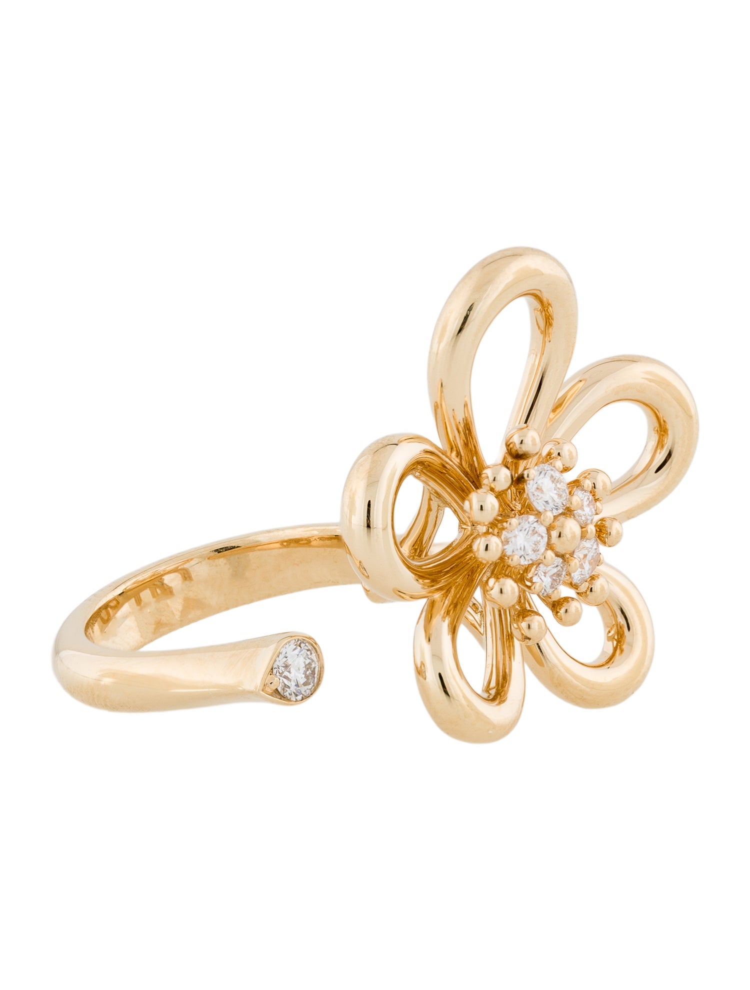 Van Cleef & Arpels Flowerlace Between the Finger Ring