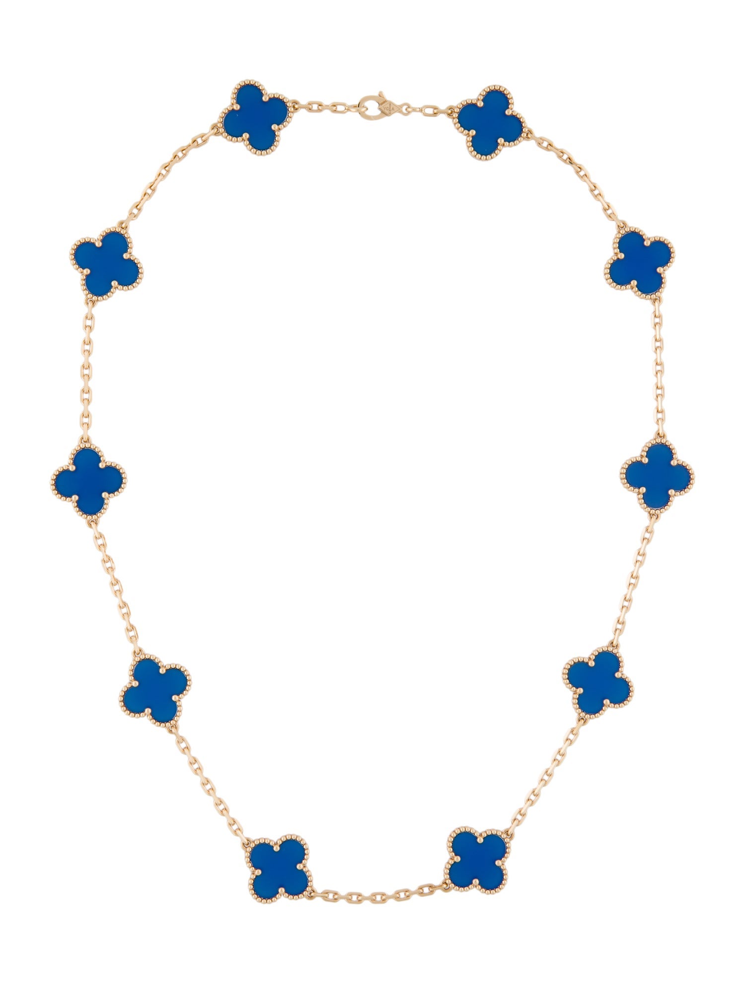Van Cleef & Arpels Vintage Alhambra Necklace, 10 Motifs