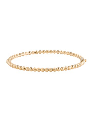 Pre-owned Van Cleef & Arpels Perlée Pearls Of Gold Bracelet, Medium Model, 6.75" In Multi