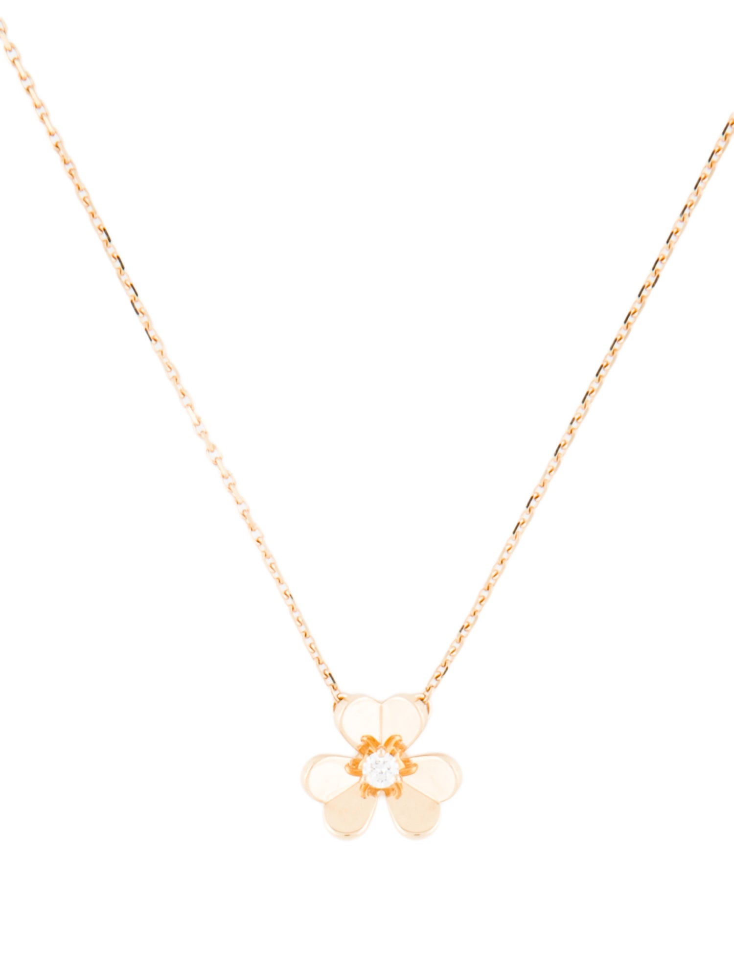 Van Cleef & Arpels Frivole Pendant Necklace, Mini Model