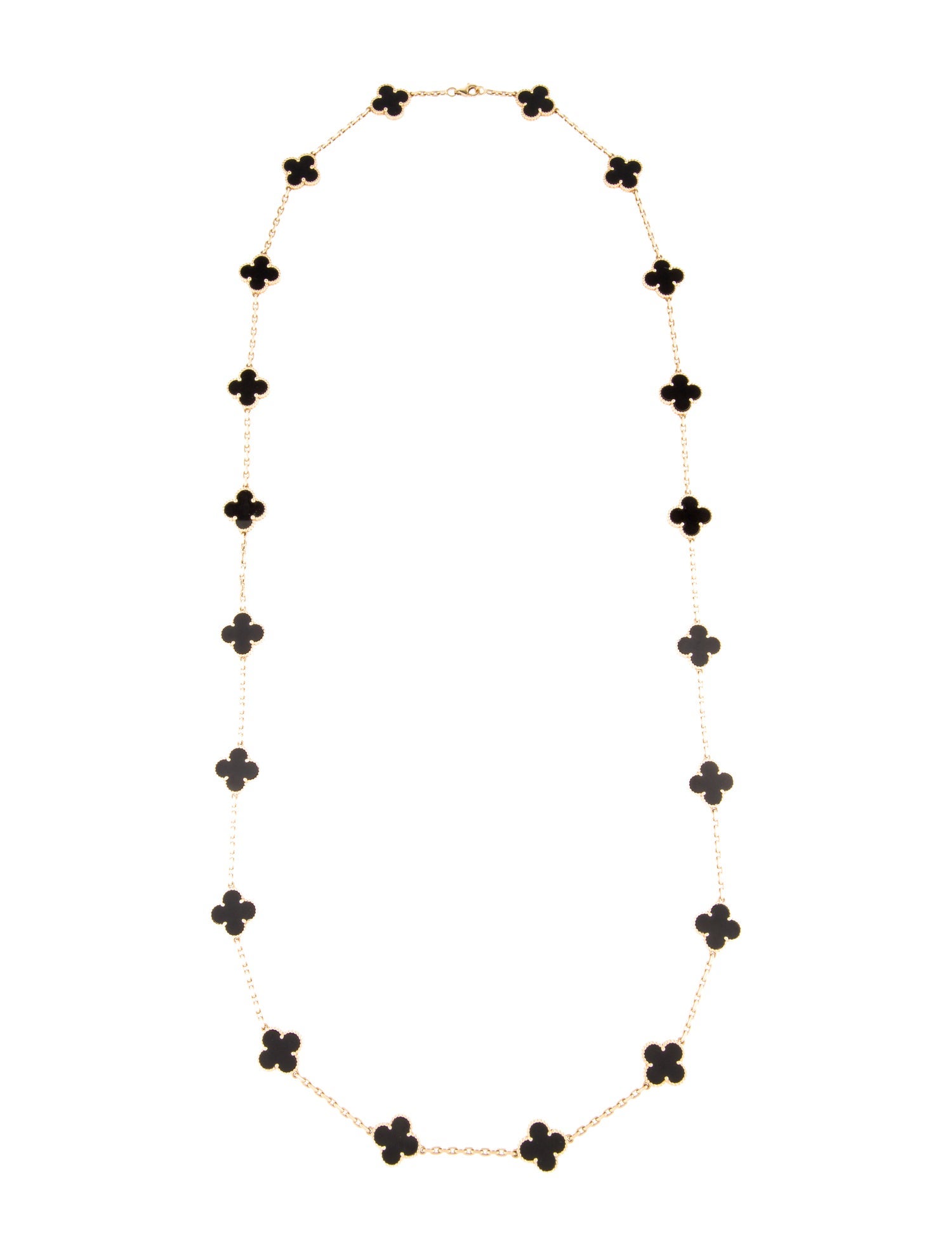 Van Cleef & Arpels Vintage Alhambra Long Necklace, 20 Motifs