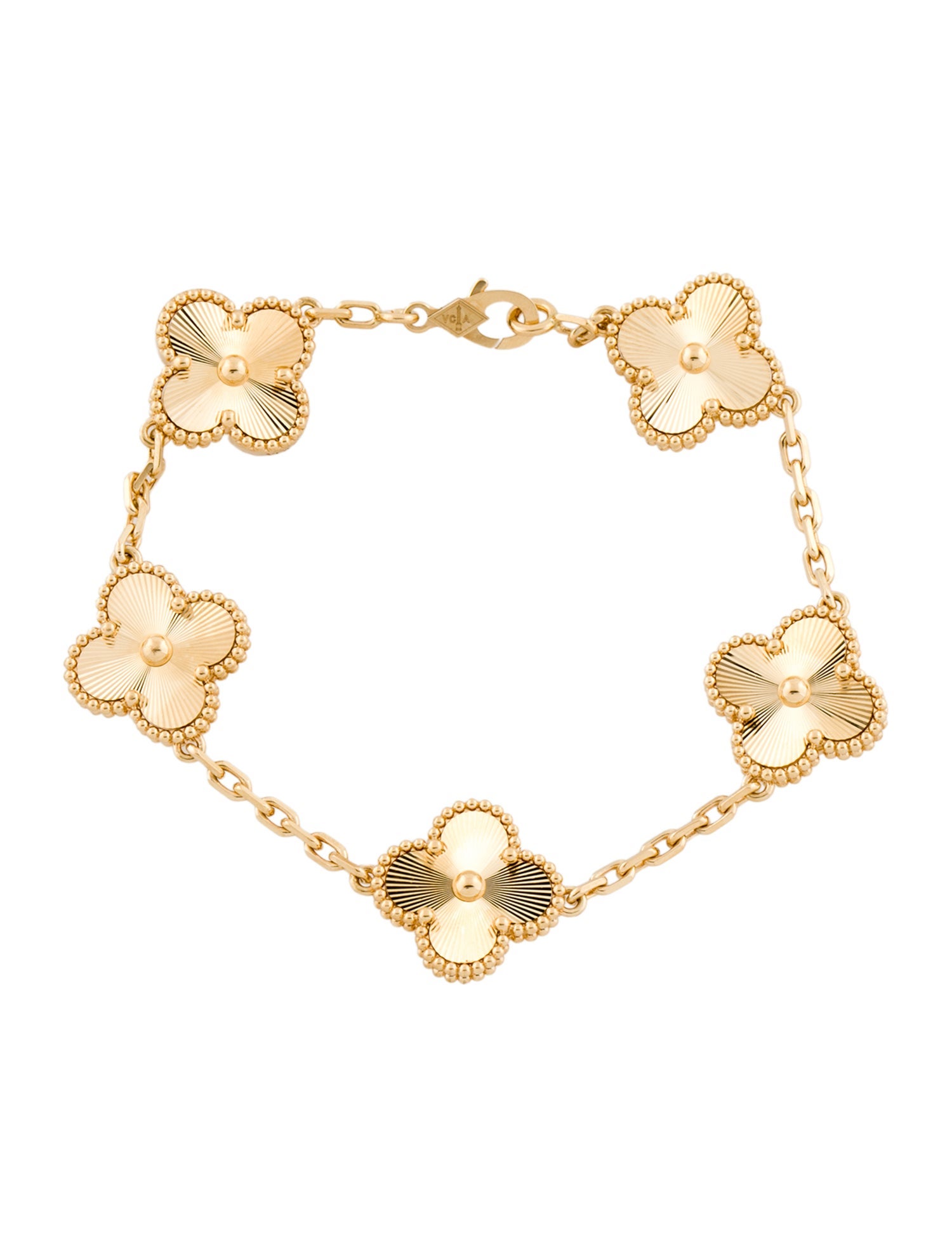 Van Cleef & Arpels Vintage Alhambra Bracelet, 5 Motifs