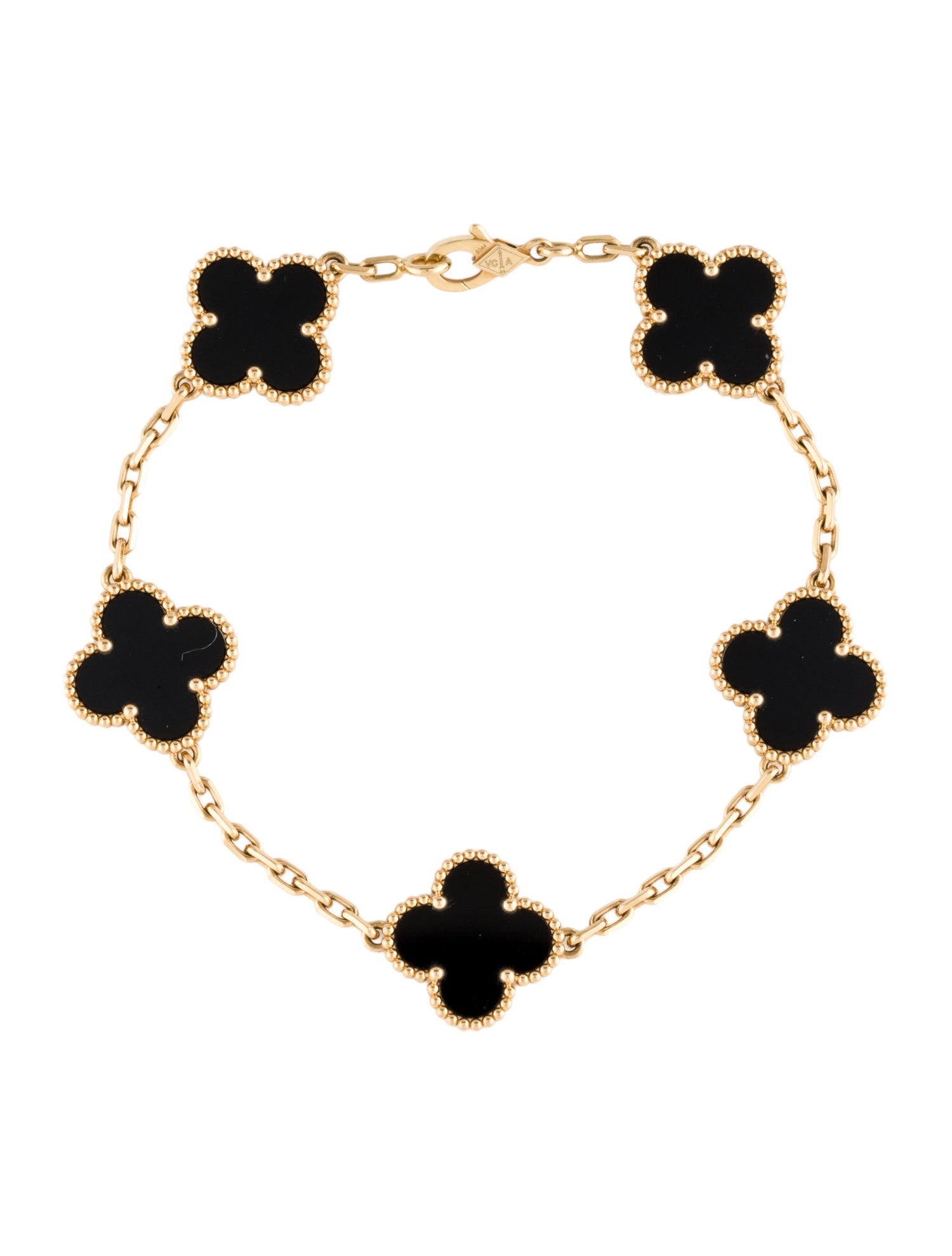 Van Cleef & Arpels Vintage Alhambra Bracelet, 5 Motifs