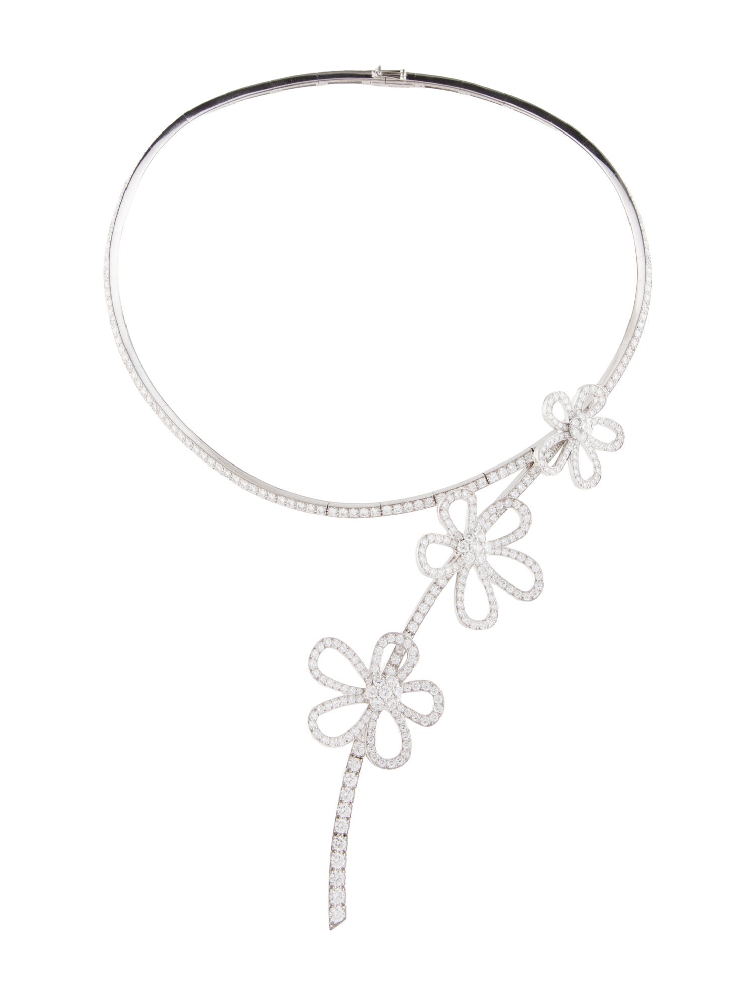 Van Cleef & Arpels Diamond Flowerlace Necklace