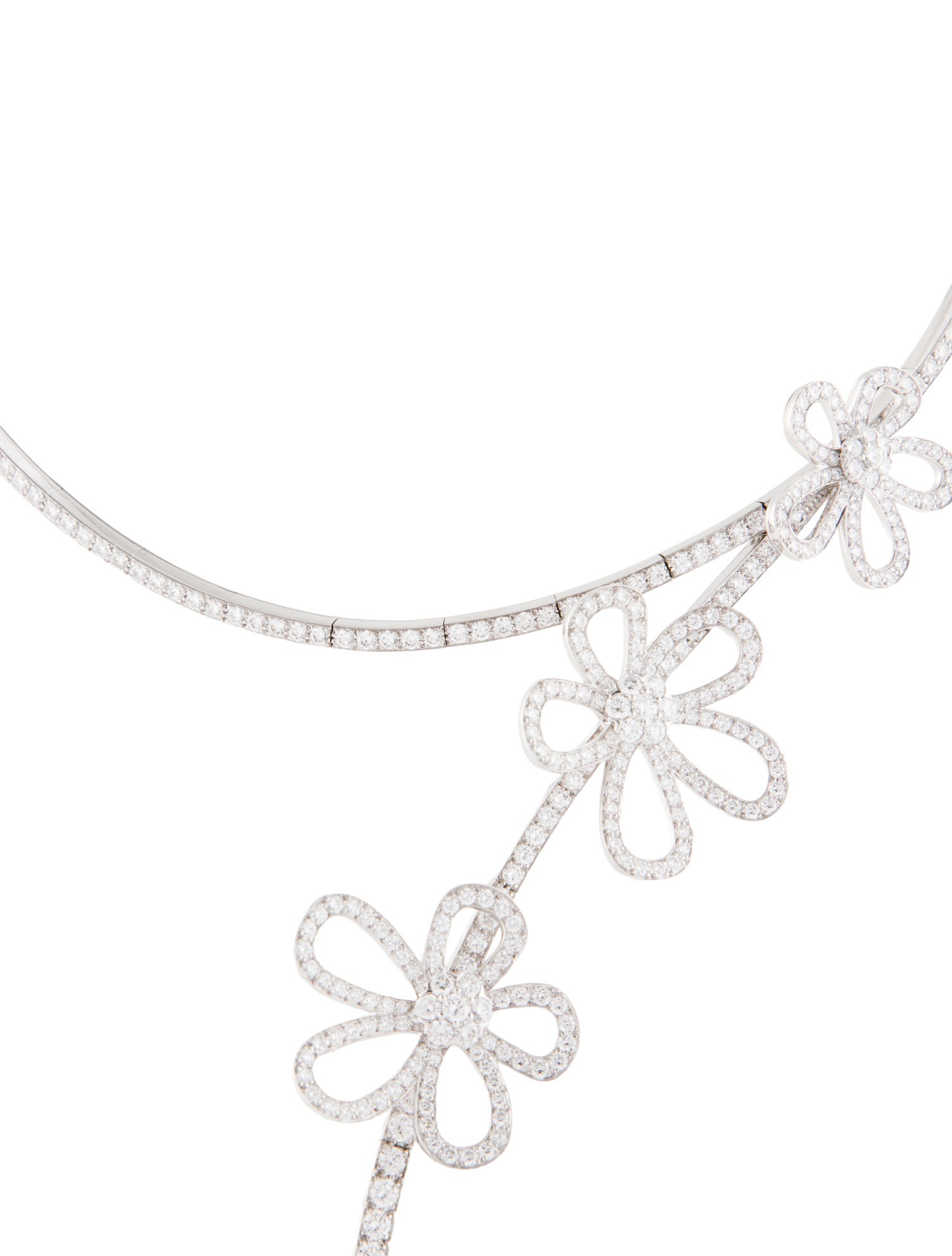 Van Cleef & Arpels Diamond Flowerlace Necklace