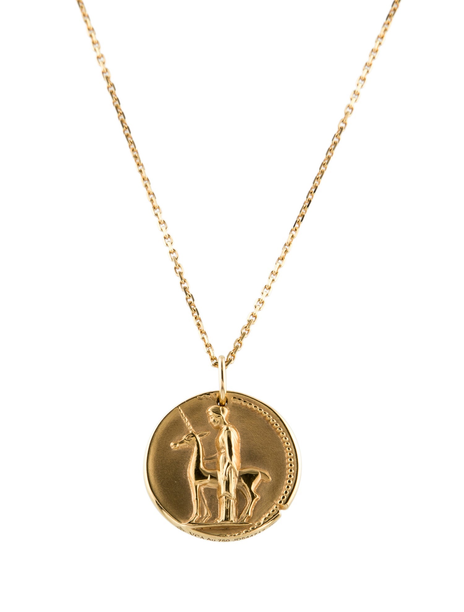 Van Cleef & Arpels Zodiaque Medal Virginis (Virgo) Pendant Necklace