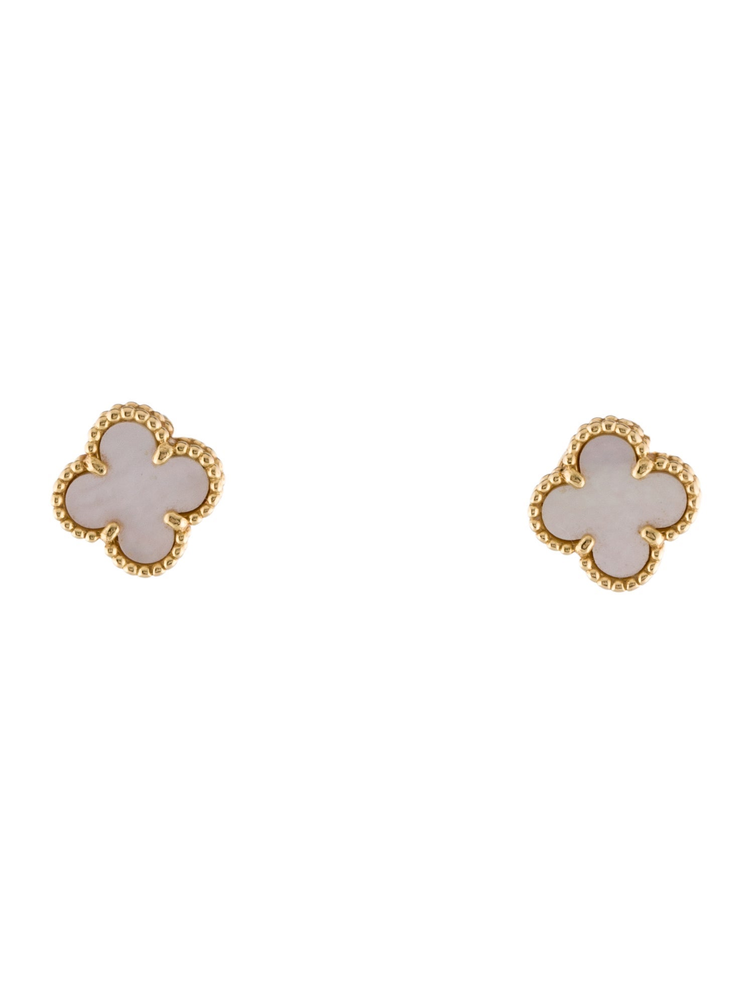 Van Cleef & Arpels Mother of Pearl Sweet Alhambra Earstuds
