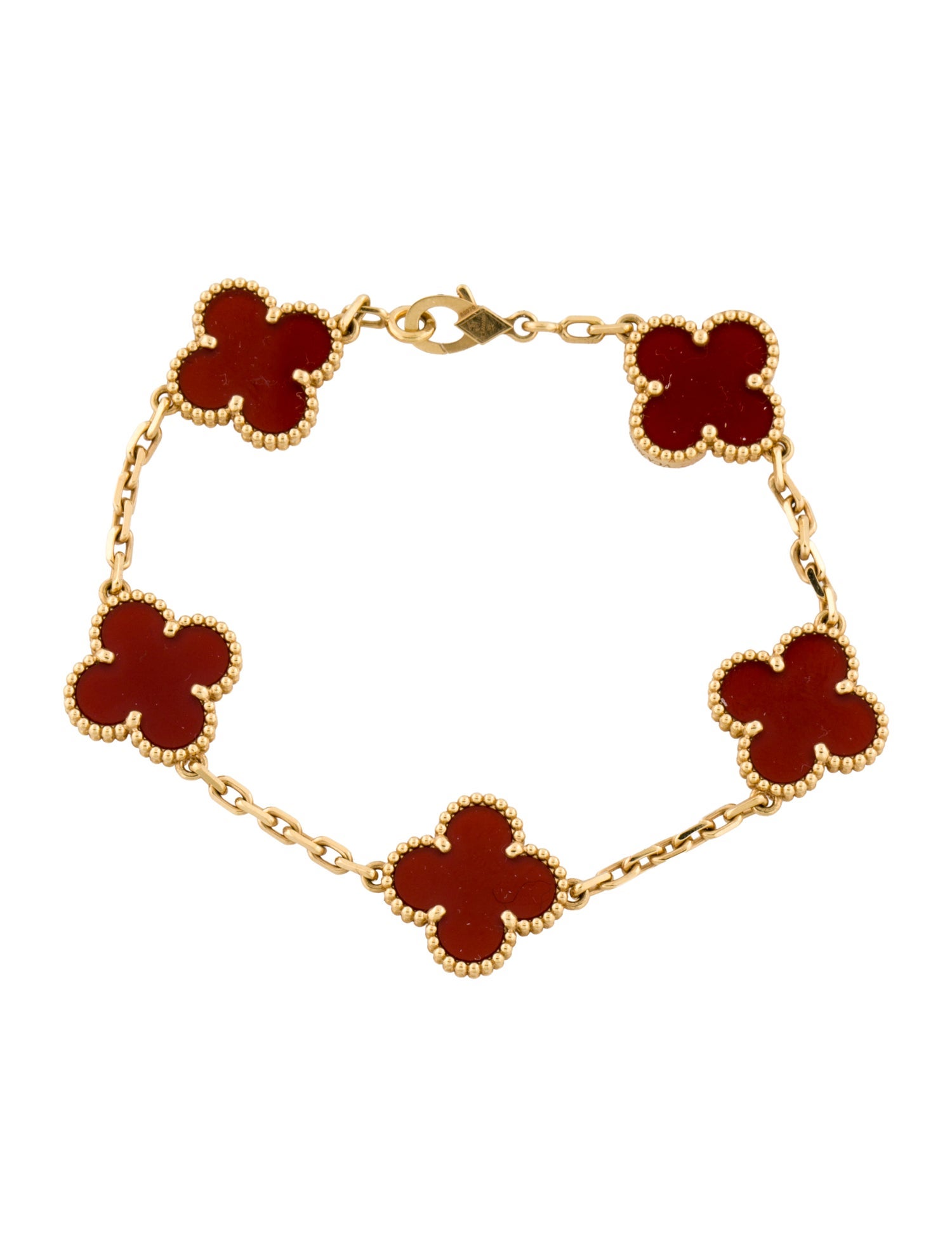 Van Cleef & Arpels Vintage Alhambra Bracelet, 5 Motifs