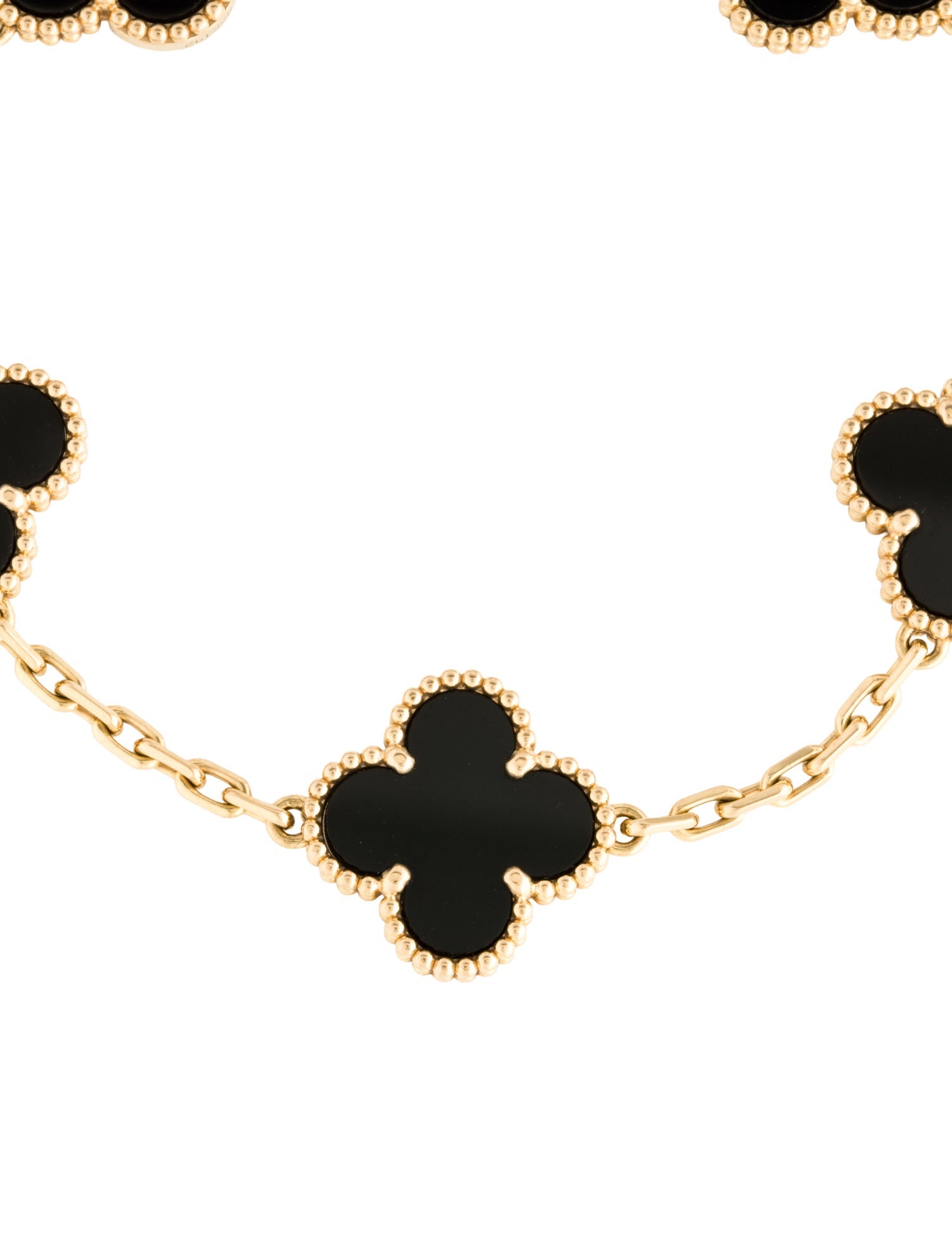 Van Cleef & Arpels Vintage Alhambra Bracelet, 5 Motifs