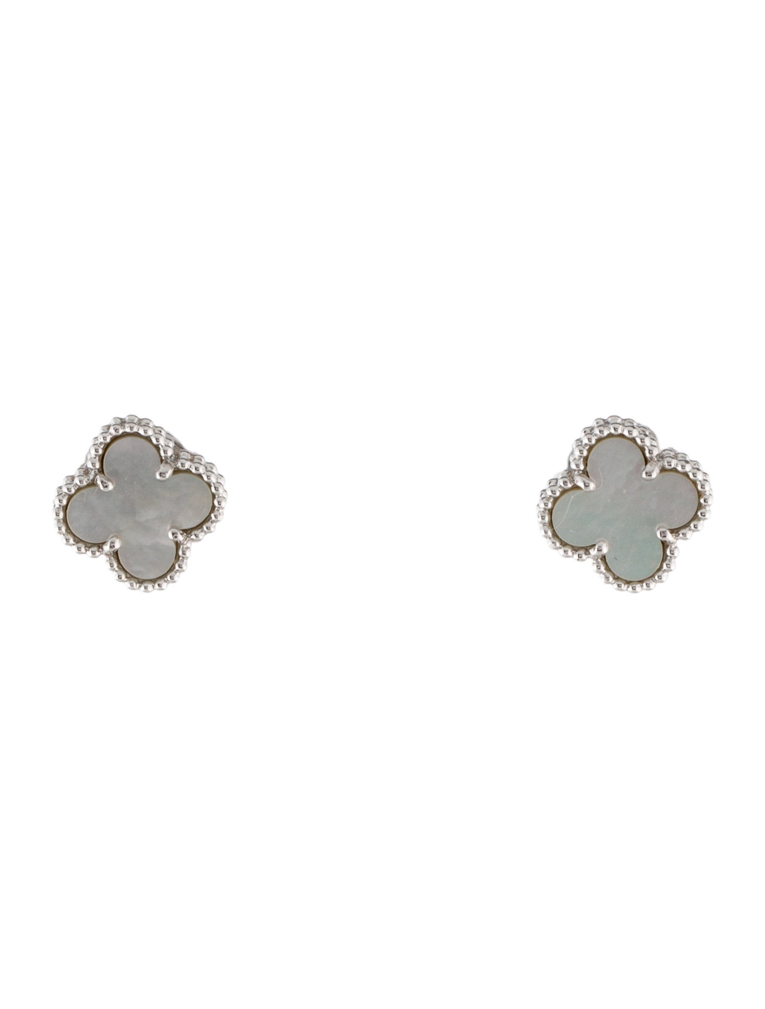 Van Cleef & Arpels Mother Of Pearl Sweet Alhambra Earstuds